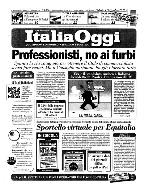 Italia oggi : quotidiano di economia finanza e politica